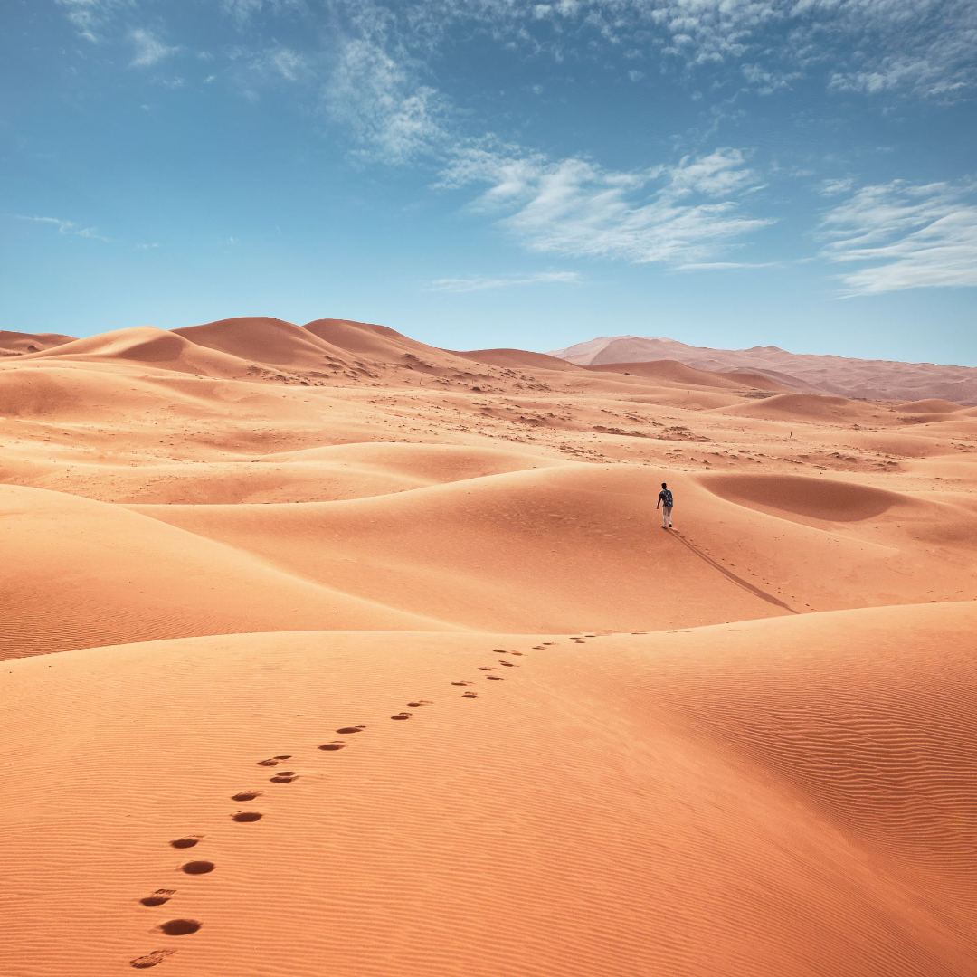 الكثبان الرملية - منظر ساحر من المملكة العربية السعودية